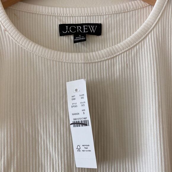 J. Crew Vintage rib ruffle-sleeve shirt* - Picture 7 of 10